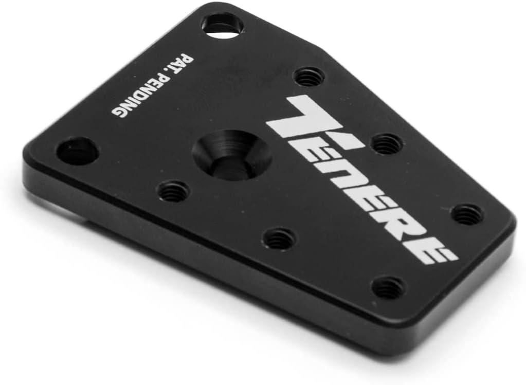 AltRider Rear Brake Enlarger Plate Compatible with Yamaha Tenere 700 (2019-Current) – Heavy Duty Billet Aluminum Pedal Extension with Replaceable Grip Pins - Enhanced Foot Grip - Black