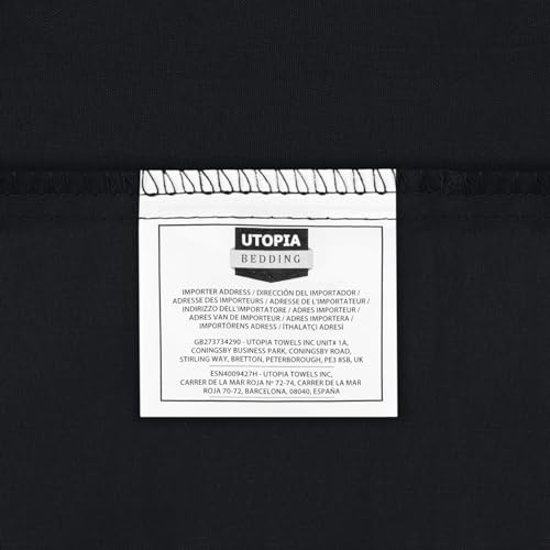 Utopia Bedding Double Duvet Cover Set – Duvet Cover with Ruched Hem Pillow Cases – Soft Microfiber Polyester – Decorative Duvet Set (Black) - Cosy Home Interiors Utopia Bedding Double Duvet Cover Set – Duvet Cover with Ruched Hem Pillow Cases – Soft Microfiber Polyester – Decorative Duvet Set (Black) - Image 12