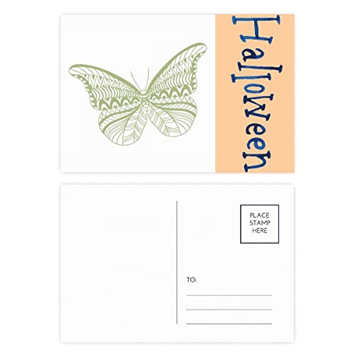 Cartes postales de remerciement papillon vert lot de 20 pièces pour correspondance