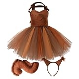Traje de Ardilla para Niños,Disfraz de Ardilla para Niños|Traje de cosplay
