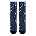 4SEE Women's Outdoor Casual Fashion Crew Socks, Lightweight Elastic Constellation Galaxy Starry Night Stars Glow In The Dark Midnight and Ultra Soft Sock for Running, Hiking, Walking Wear