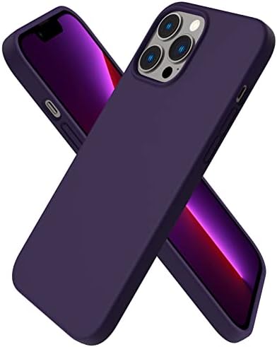 ORNARTO Compatible with iPhone 13 Pro Max Case 6.7", Slim Liquid Silicone 3 Layers Full Covered Soft Gel Rubber Case Cover 6.7 inch-Clover