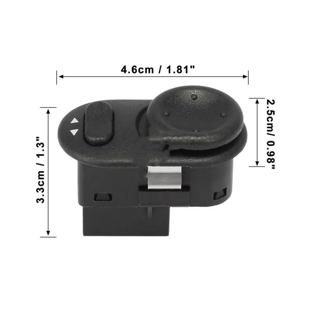 Car Mirror Switch Compatible with Opel for Corsa for Meriva for Zafira A 1999-2005 9226863 Electric Rear View Mirror Adjust Switch Remote Control