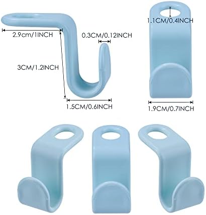 Clothes Hanger Connector Hooks Plastic Cascading Hangers Saving Organizer Hanger Hooks for Heavy Duty Clothes Closet(20 Pieces)