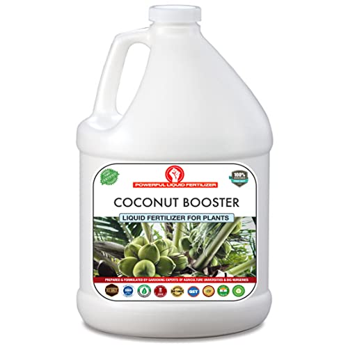 Image of Erwon Coconut Booster Liquid Fertilizer Premium Essential Powerful Liquid Fertilizer for the Best Growth of Coconut Plants with Fruiting Nutrients and Charged Micro-organism. (500 ml)
