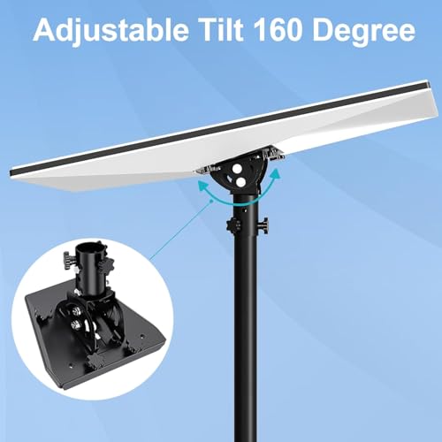 Burbifro STARLINK GEN 3 PIVOT MOUNT Starlink Gen 3 Heavy Duty Pivot Roof Mount, Adjustable Tilt 160 Degree For Better Signal, Burbifro Starlink Mounting Kit For Starlink Internet Kit Satellite, Compatible With Starlink Gen 3 Dish thumb #2