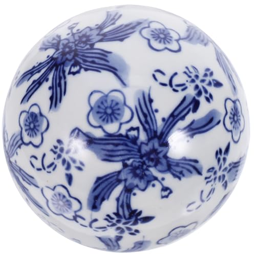 Gadpiparty Adorno flotante de cerámica para pecera, bolas de porcelana de estilo chino, ligero y portátil, decoración decorativa para el hogar para acuario y piscina flotante