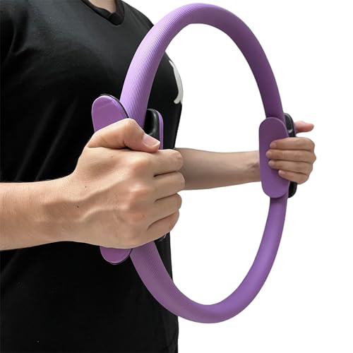 Anel de Pilates Tonificador Flexível 38cm Lilás Liftness Dafoca Sports