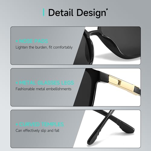 Retro Aviator Sunglasses for Women Men Polarized Classic 70s Vintage Trendy Square Aviators Sun Glasses4