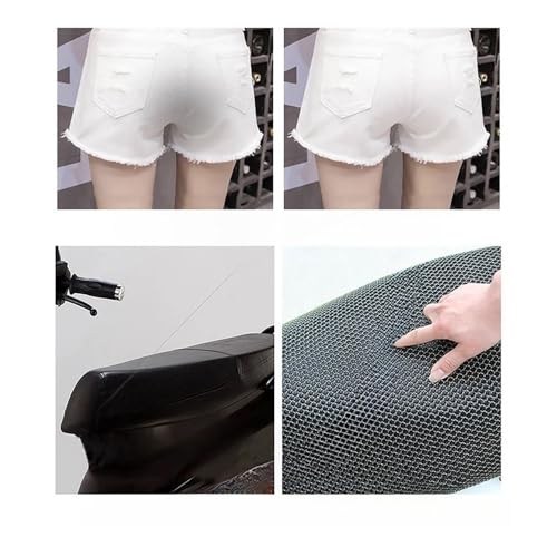 Funda de asiento de moto de malla elástica y universal para scooter 6
