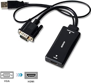 VGA to HDMI, Benfei VGA to HDMI Adapter with Audio Support and 1080P