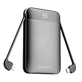 🔋【WAS SIE BEKOMMEN】12-Monatige Garantie + PowerBank mit Kabel + Micro USB C Kabel+Gebrauchsanweisung.Bei Qualitätsproblemen mit der Handy-Ladegerät Akku wenden Sie sich bitte direkt an den Kundenservice. (Mail-Antwort innerhalb von 24 Stunden）