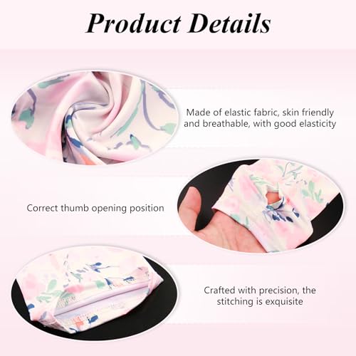 4 Packs Arm Cast Cover Sleeve Protectors for Arms Cast Sleeve Decorations for Adult Arm Protection Sleeves for Cast Wound Breathable & Comfortable (Floral Print)