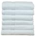 Chakir Turkish Linens Turkish Cotton and Bamboo Rayon Hand Towel (Set of 6) - White