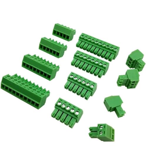 20Pcs Pluggable Terminal Block Kit 3.81Mm Pitch Welding-Free Brass For Secure Electrical Wire Connections In Home Industrial Projects