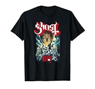 Ghost Band Poster design. Official Ghost Merchandise Ghost T-Shirts for Men, Women, Boys, and Girls; Ghost Apparel; Ghost Hoodies; Ghost Shirts for Adults and Kids Lightweight, Classic fit, Double-needle sleeve and bottom hem