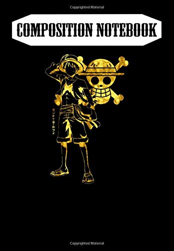 Composition Notebook: Golden Luffy - Luffy -, Journal 6 x 9, 100 Page Blank Lined Paperback Journal/Notebook