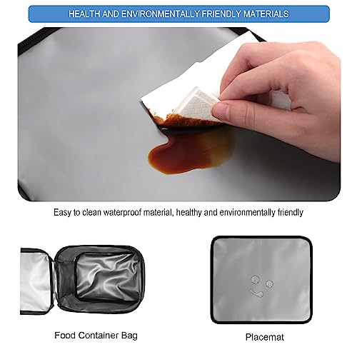 Dog Travel Bag Kit For Pet Supplies, Weekend Dog Food Bags For Hiking Camping Organizer Pet Travel Accessories, 2 Collapsible Dog Bowls, 2 Dog Food Containers #TOP2