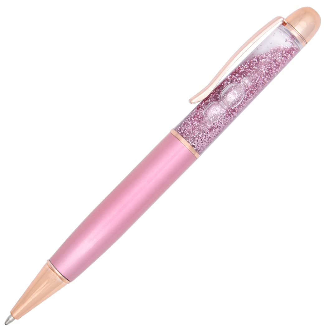 4 Stylos à Bille Métal Avec Paillettes Et Forme De Cerf - Pointe 1.0mm - Cadeau Créatif