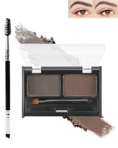 Eyebrow Powder Makeup Kit - Black + Dark Brown, 2 ...