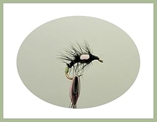 Moscas de pesca Snatcher, 6 unidades, color negro y verde, elección de tamaños, para pesca con mosca, 46/5, 12/14
