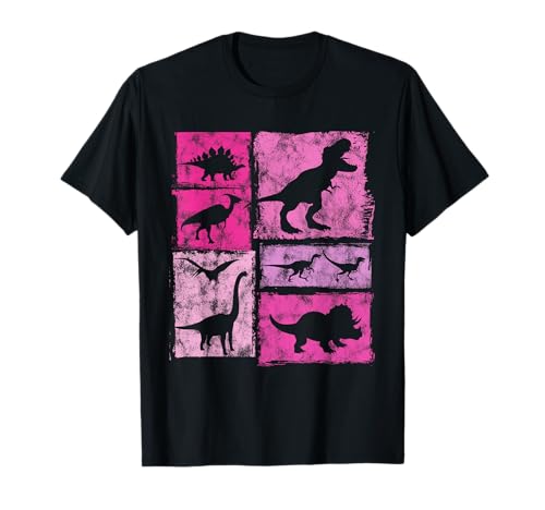 Dinosaure rétro - Motif Dinosaure Mignon - pour Femmes et Filles T-Shirt