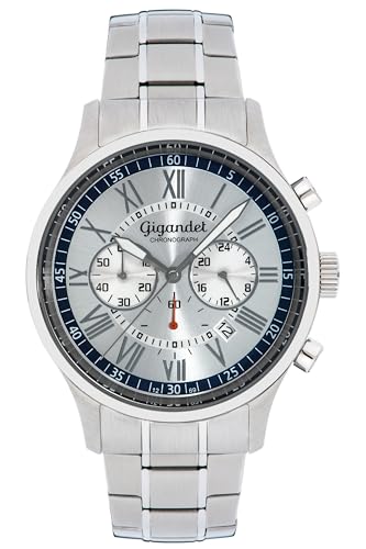 Montre Gigandet Hommes pour le bureau et les sorties quotidiennes en acier inoxydable chic