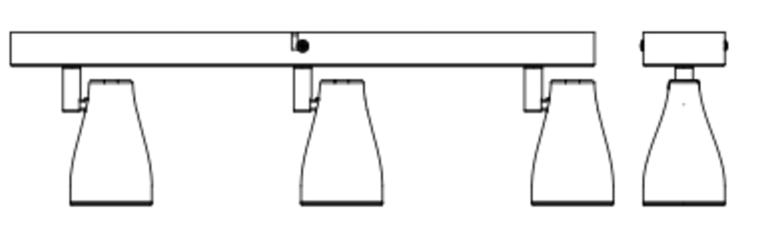 Osram LED SPOT PEAR - Foco de techo (430 mm, 12,9 W, 630 lm, luz direccional con luz blanca cálida, con foco flexible GU10, bombilla GU10 incluida, clase de protección IP20, 2700 K)