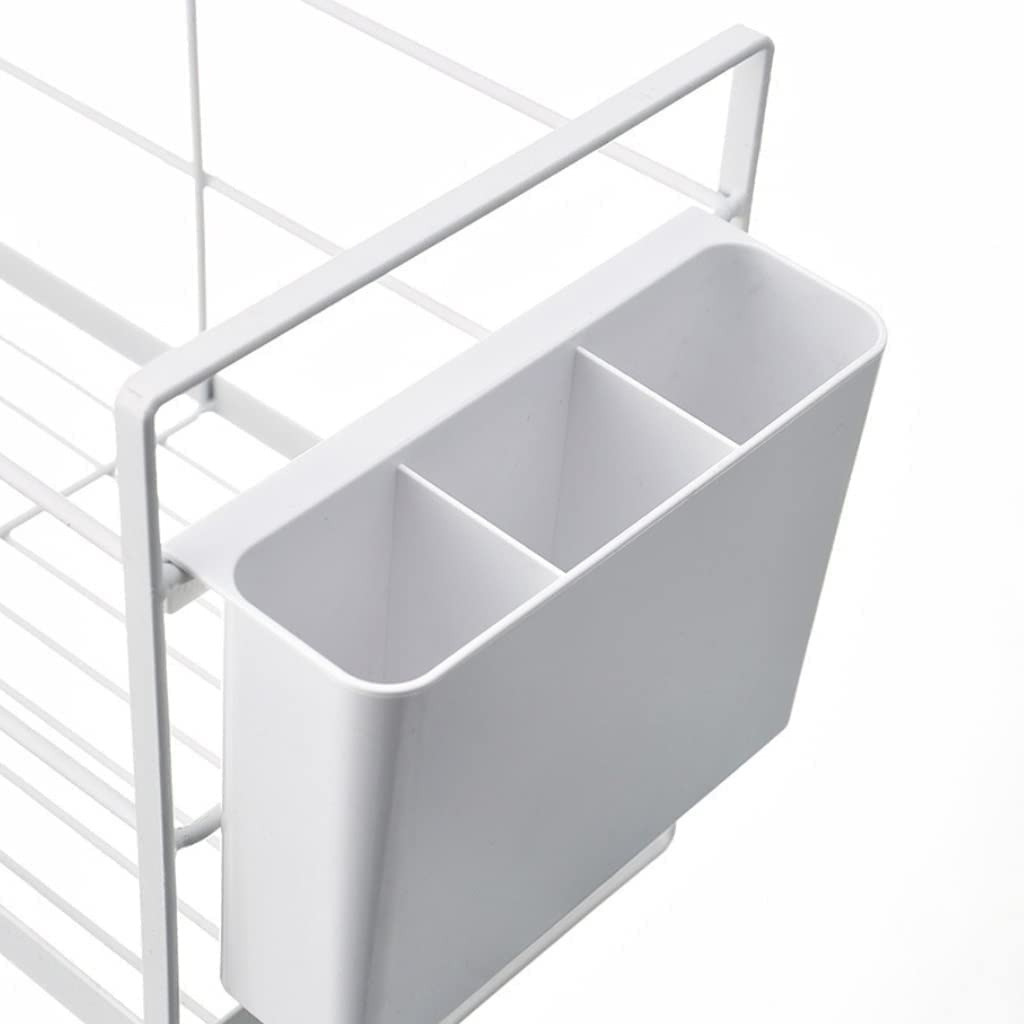Égouttoir à Vaisselle Égouttoir À Vaisselle Blanc avec Égouttoir Amovible pour Comptoir De Cuisine Panier à Vaisselle pour Cuisine