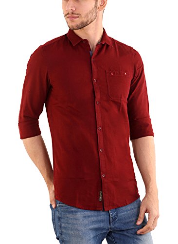 Maroon Color Plain Shirt 
