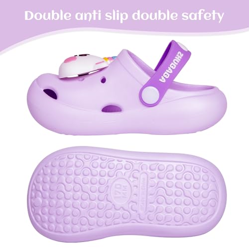 Image of Toddler Little Kids Clogs Slippers Sandals, Non-Slip Girls Boys Clogs Slide Lightweight Garden Shoes Slip-on Beach Pool Shower Slippers