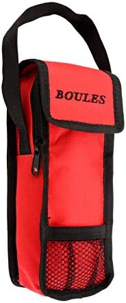 Engelhart - bag for 3 boules game with handle Opening at the top - Opens and closes with zipper and scratch- Size; 23 x 8.5 x 3.5 cm