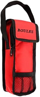 Engelhart - bag for 3 boules game with handle Opening at the top - Opens and closes with zipper and scratch- Size; 23 x 8.5 x 3.5 cm