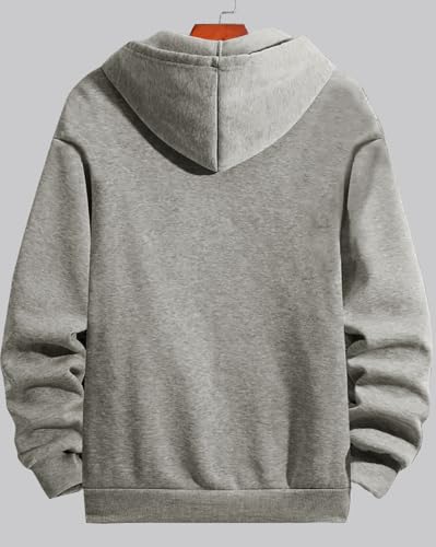 Image of Noble Monk Men's Baggy Fit Sweatshirt | Drop Shoulder Oversized Sweatshirt | Long Sleeve Zip with Collared Sweatshirts for Men's