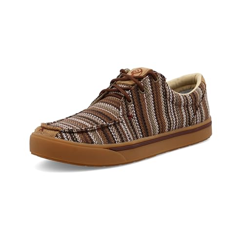 Twisted X Men's Hooey Loper Low Top Sneaker, Brown & Multi, 12 M