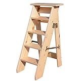 ★ Échelles robustes avec marches: construction solide en bois massif avec une capacité de charge maximale de 150 kg.Matière brute et installation sécurisée Assure la sécurité.100% RÉSISTANT À LA CORROSION - fait pour durer TOUJOURS! Jamais ROUILLE,