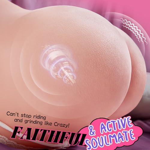Image of Vibrating Male Sex Toy Sex Doll for Men, 10 Vibration Life-Sized Stroker Sex Toys,Automatic Male Masturbator Mens Sex Dolls Electric Pocket Pussy Adult Toys 3D Lifelike Pussy Ass Soft Butt Vagina Anal