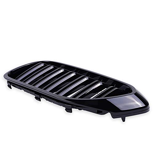 Runmade G30 Grille, Front Kidney Grill Compatible With Bmw 2017-2020 5-Series G30 G38 M5 520I 530I 535I 540I 550I Abs Double Slats Glossy Black #TOP5