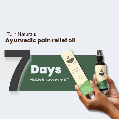 Image of Ayurvedic Pain Relief Oil, 100% Natural, Relieves Knee, Joint, Back & Muscle Pain, Fast Absorption, 10 Natural Actives