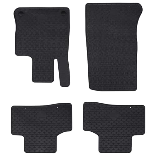 Tapis de sol voiture en caoutchouc TPE noir sur mesure pour une protection auto lot de 4