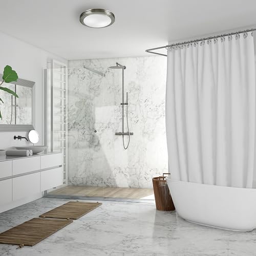 Good Housekeeping 90053 Yorkshire Decorative 80 CFM 2.5 Sones Bathroom Ventilation Exhaust Fan with Light, Brushed Nickel by Good Housekeeping - Image 3