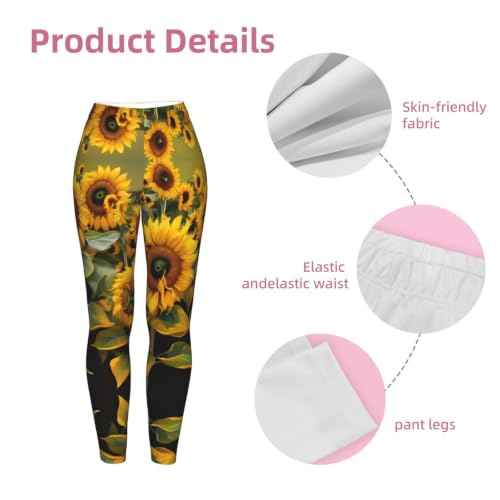 Leggings de compresión suaves florales para mujer que entrena 6