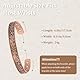 MagEnergy Magnetisches Kupferarmband für Damen, Kupferarmband für Arthritis, Schmerzlinderung, einstellbar und Schmuck-Geschenkbox