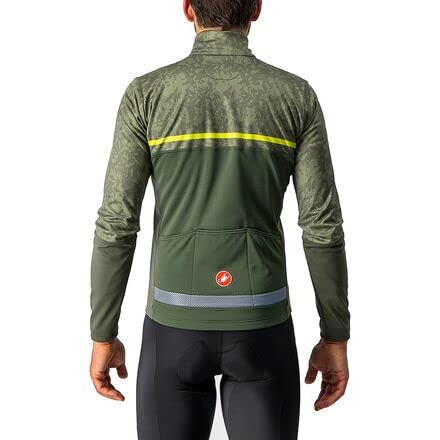 Castelli Finestre Jacket - Men's Military Green/Light Military/Chartreuse, XL