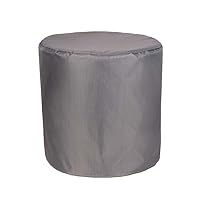 EDAHB®ronde tafelhoes, waterdicht ademend 210D Oxford stof tuinmeubelhoes, rond (128x71/185x110/230x110cm) - zwart