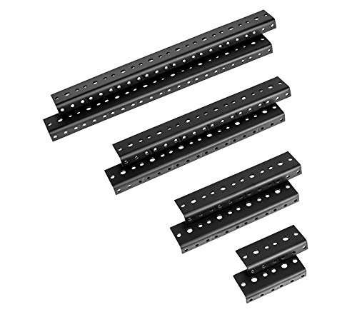 Penn Elcom R0828/12 Steel Rack Rail For Mounting Audio, Home Theatre, Recording Studio, Pa Equipment, It, One Pair Tapped And Thredded For 10/32 Unf, M5 Or M6, 12 Rack Spaces (12U) #TOP1