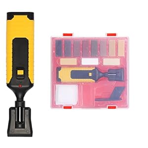 Floor and Furniture Crack Repair Kit, Hardwood Laminate Wooden Wood Floor Furniture Repair with 11 Block Wax and Easy Usefully Melting Tool, for Repairing Minor Scratches on Laminate Flooring, Countertops, Furniture, Cabinets Etc
