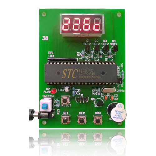 Kit de soldadura DIY DS18B20 con sensor de temperatura de 0 a 99 °C 2