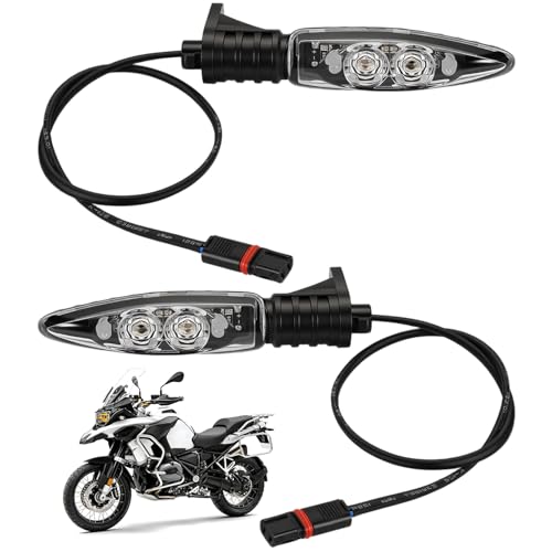 LDLRevX Intermitente para Motos para BMW R1200GS R1250GS S1000RR F800GS F700GS G310R G310GS etc. OEM 63138522499 Indicador de Dirección, juego de 2