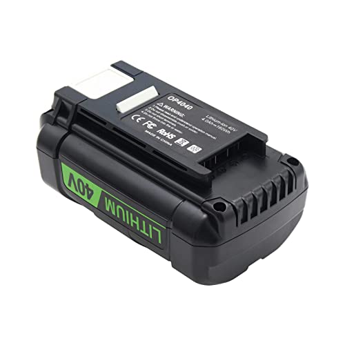 Eseegoo Replacement 4.0Ah 40V Lithium Battery For Ryb Lawn Mower 40V Battery Op4015 Op4050A Op4060A Op4040 Op4050 Op40201 Op40501 Op4060 Op4026 Op4030 Op40261 Op40301 Op40401 Op40601 Ry40200 Ry40403 #TOP3